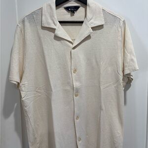 Ben Sherman Cream Casual Button Down Shirt